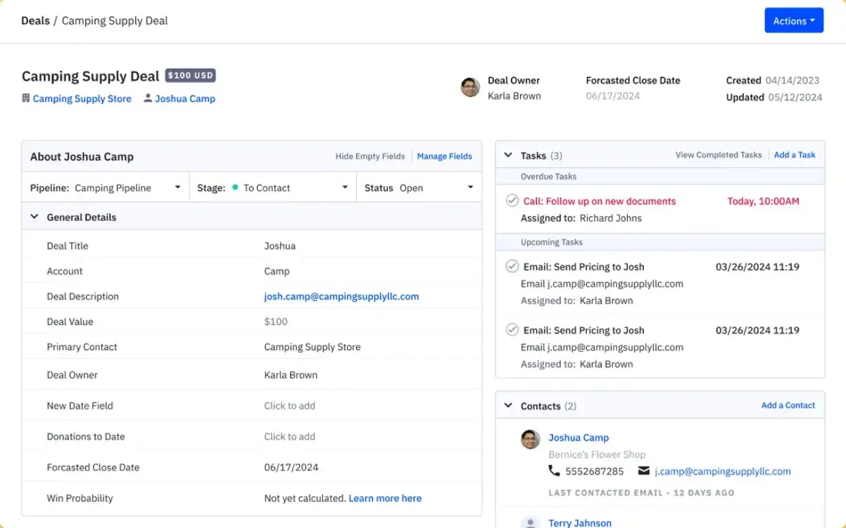 activecampaign is a comprehensive b2b lead generation tool.https://www.activecampaign.com/platform/sales-crm