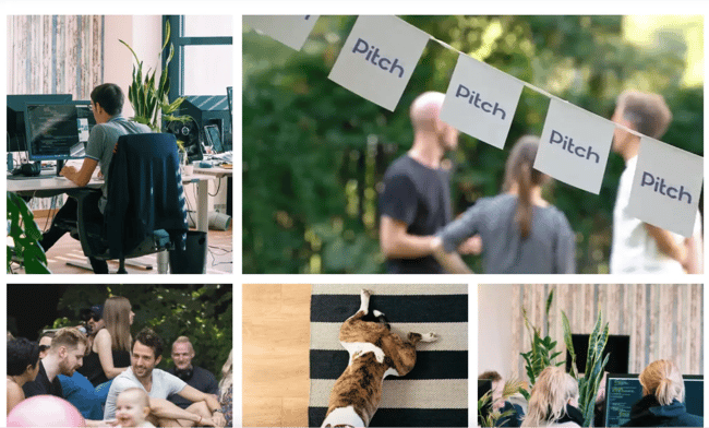 about us page design example