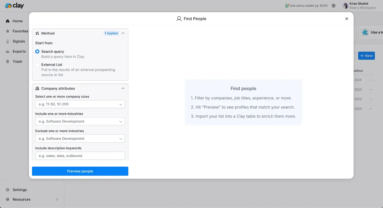 ai agent tools: clay