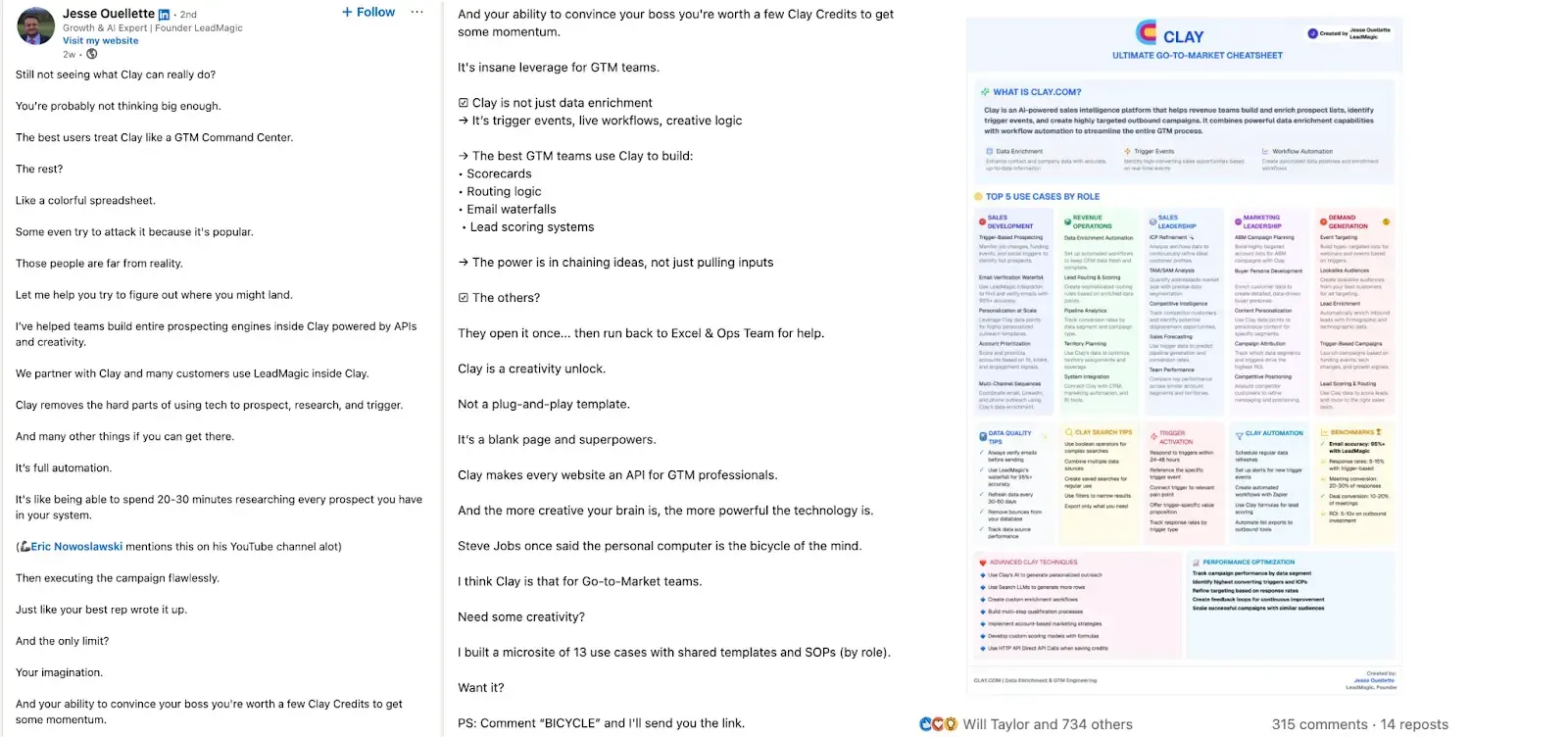 ai agent tools: clay use cases described by jesse ouellette
