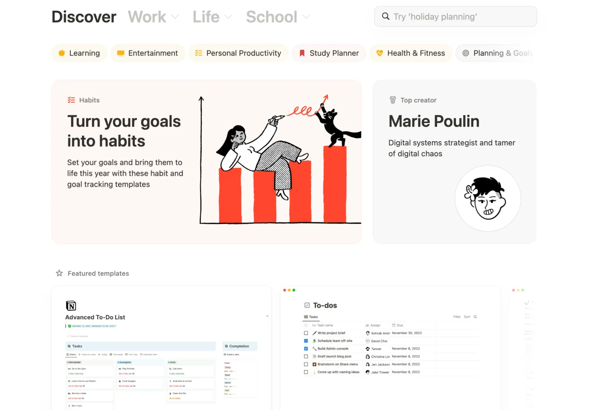 buyer journey vs customer journey: notion software example