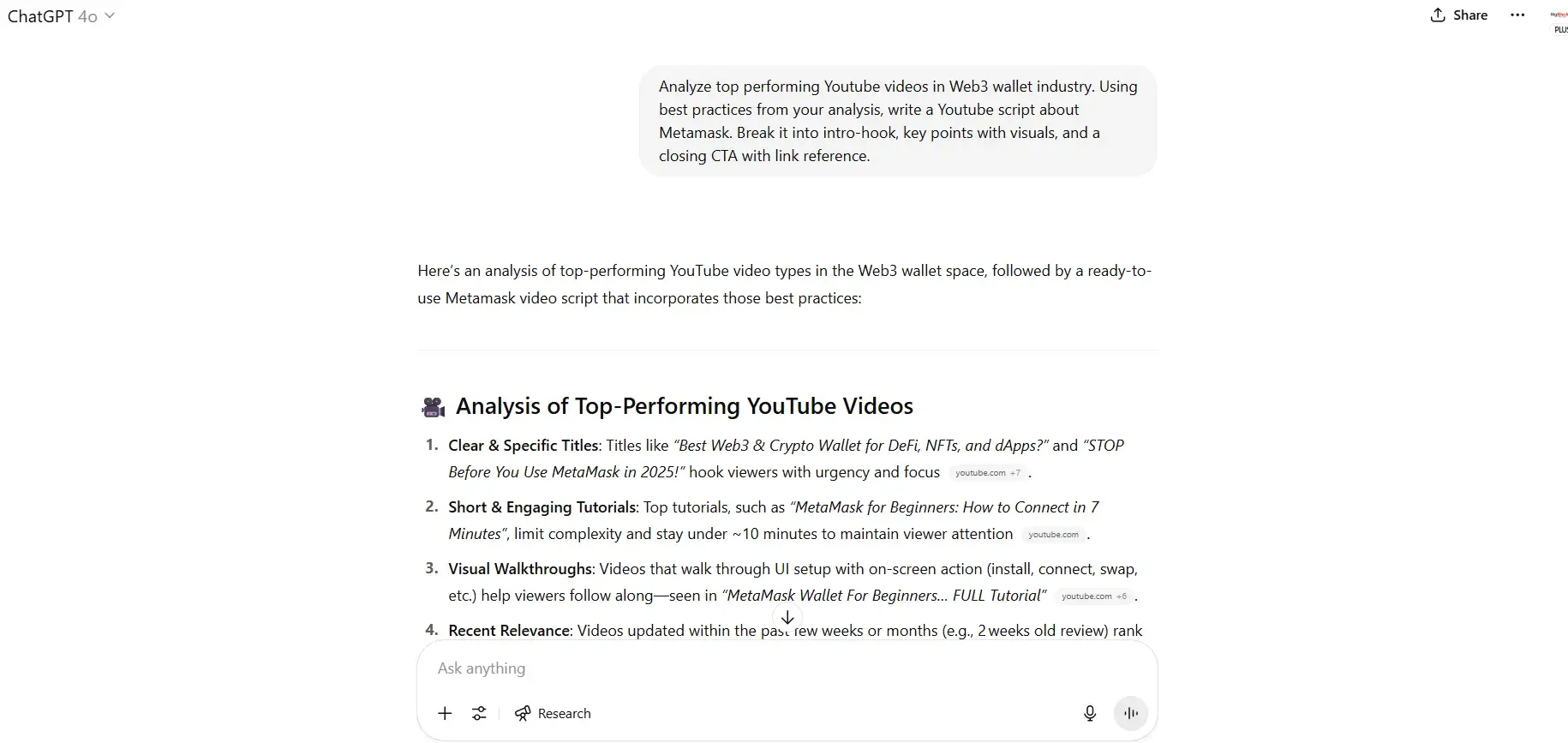 chatgpt prompts, prompt example for content creation and social media