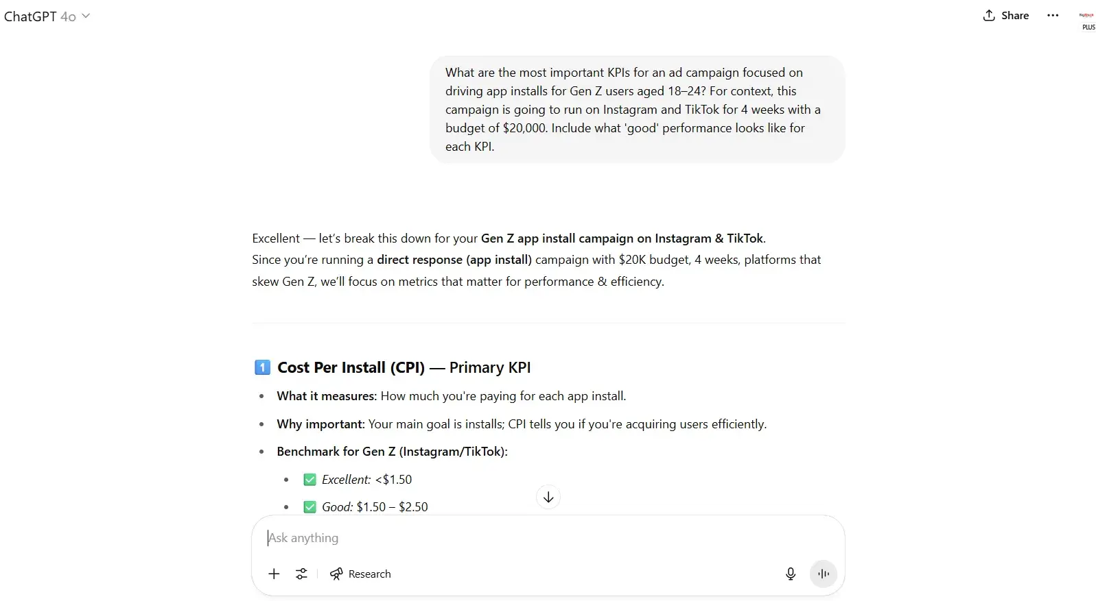 chatgpt prompts, prompt example for analytics
