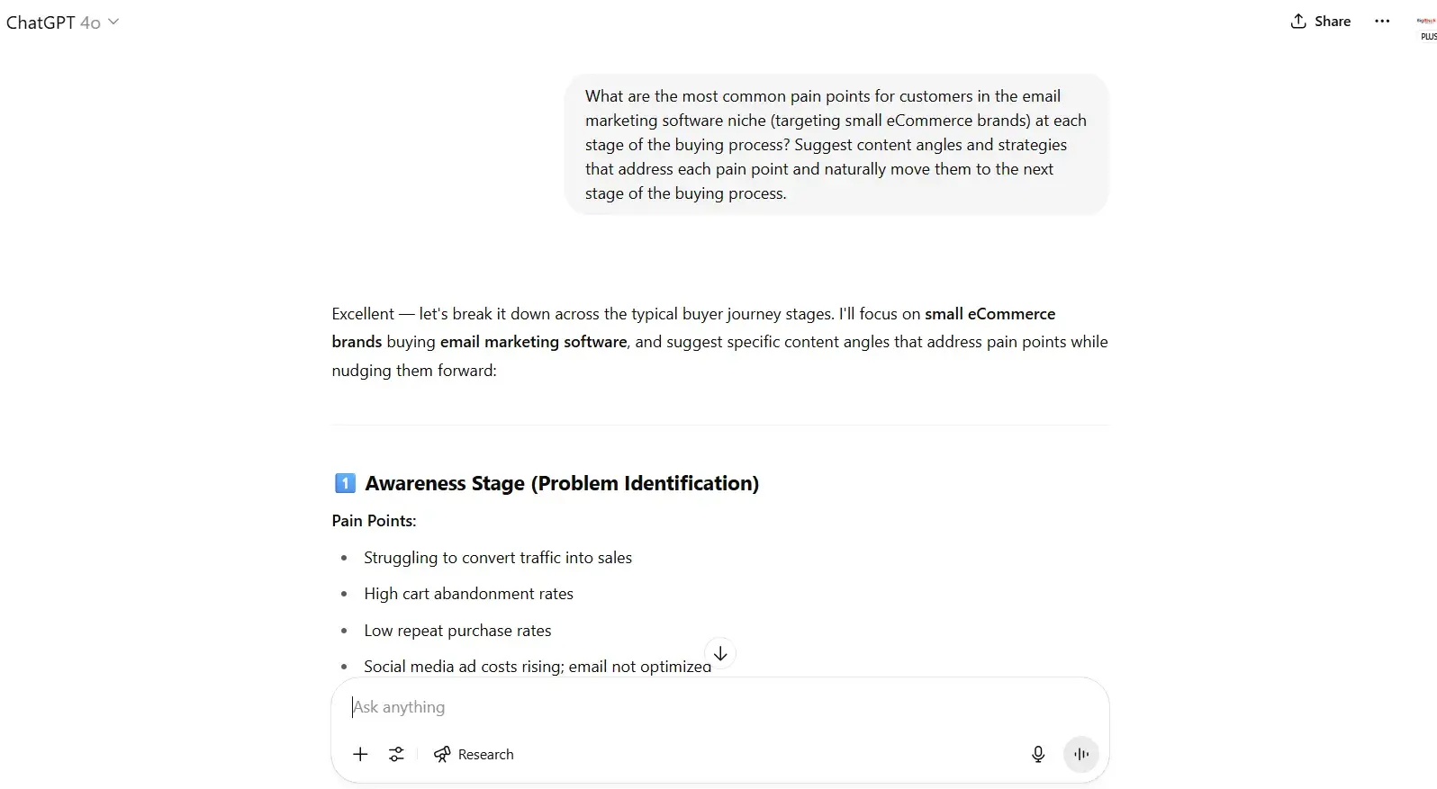 chatgpt prompts, prompt example for business