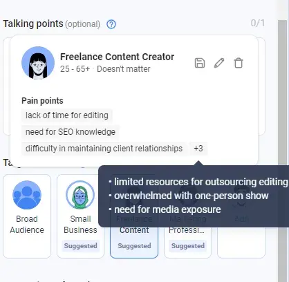 choosing a target audience for anyword’s ai cold email generator