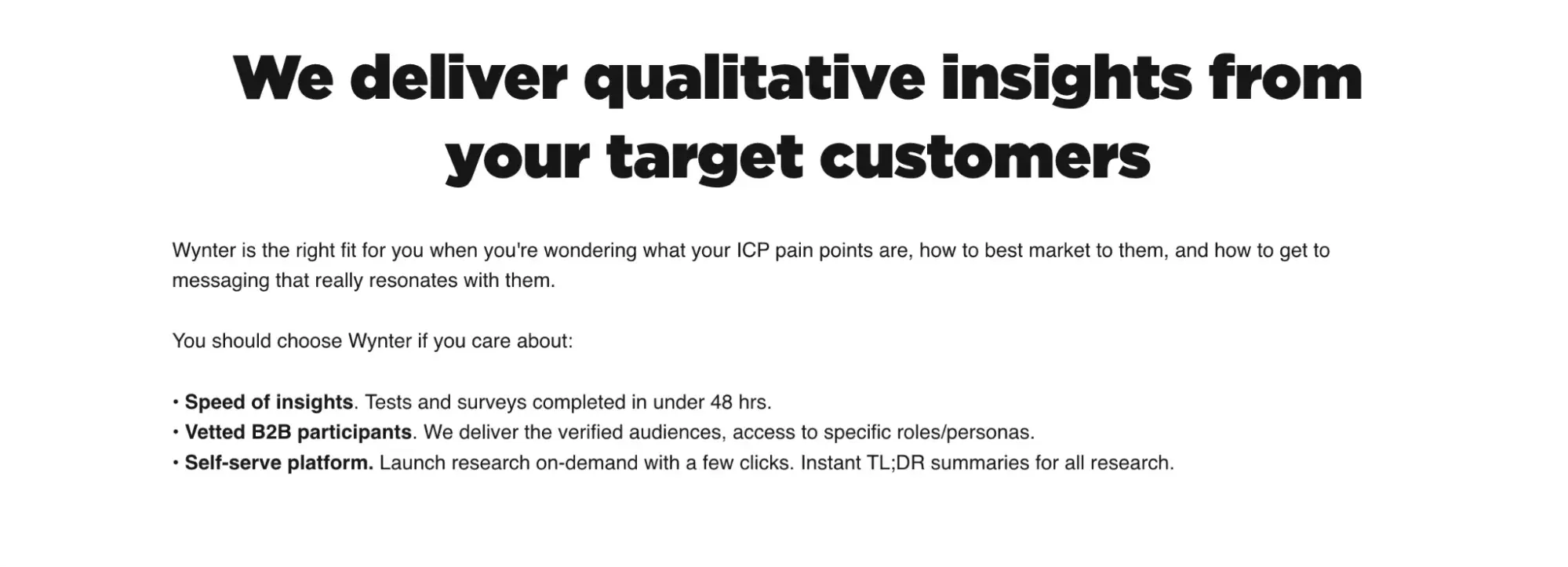 wynter product copywriting examples