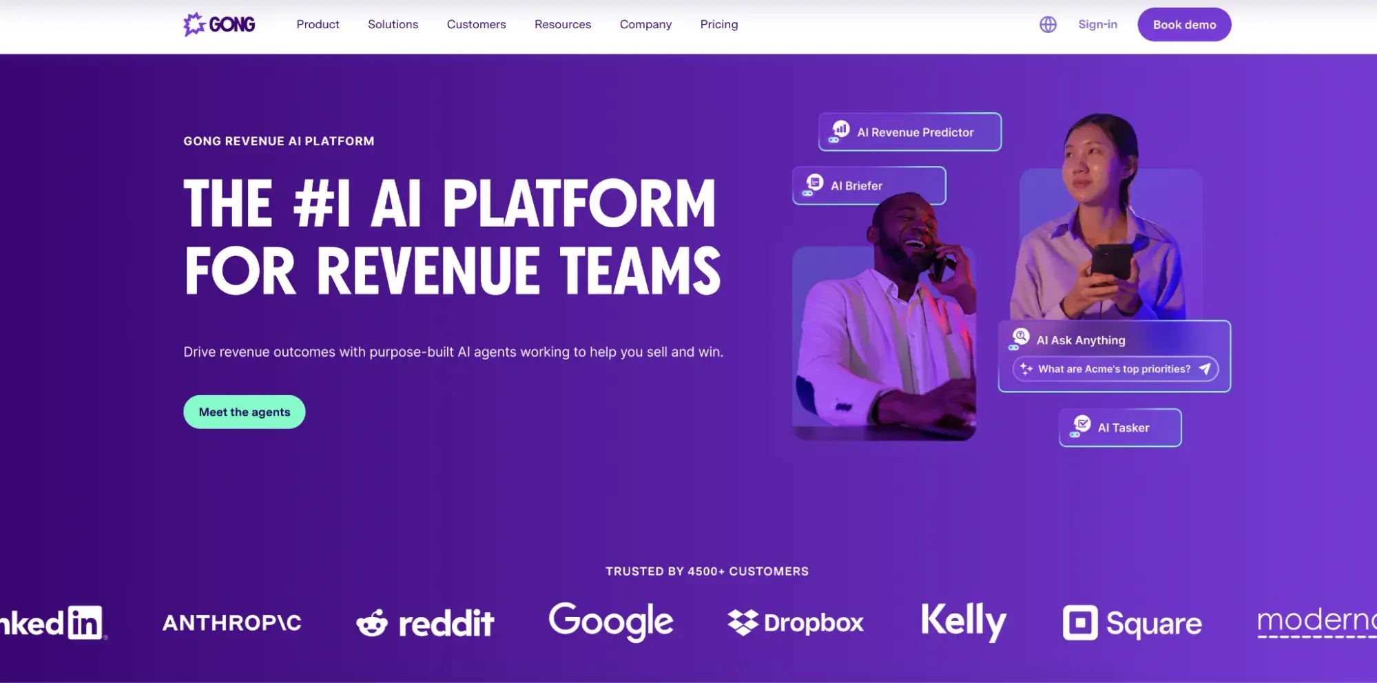 gong brand copywriting examples