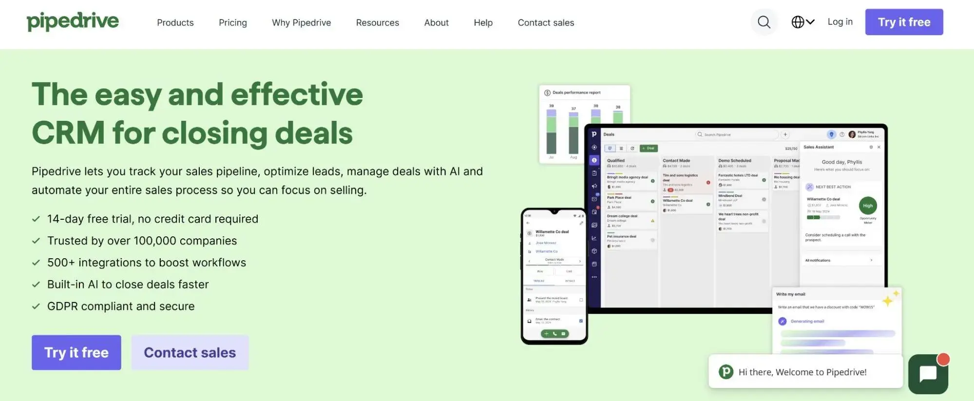 pipedrive; crms for dental businesses