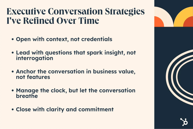 Executive Conversation Strategies I've Refined Over Time
