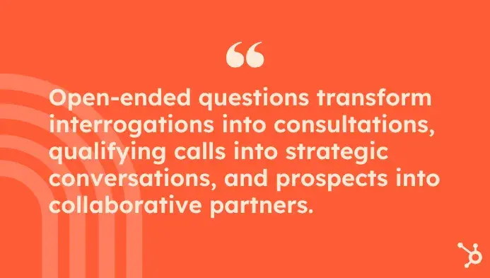 pull quote on power of open-ended questions