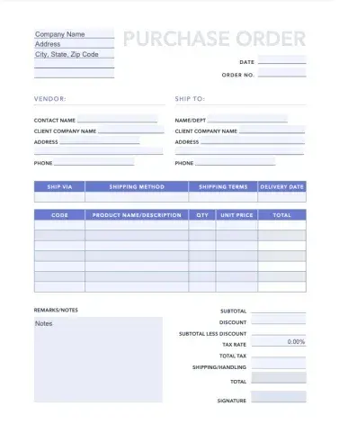 purchase order, hubspot