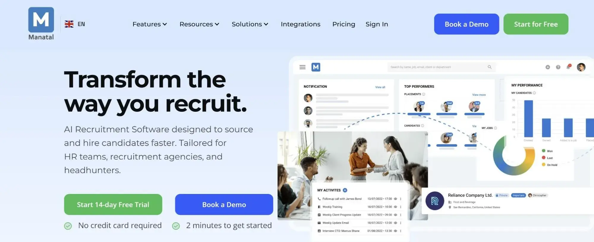 manatal; crms for staffing