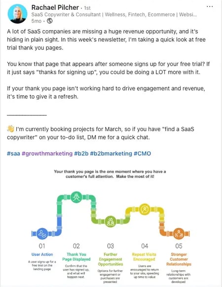 linkedin marketing tips: screenshot from linkedin
