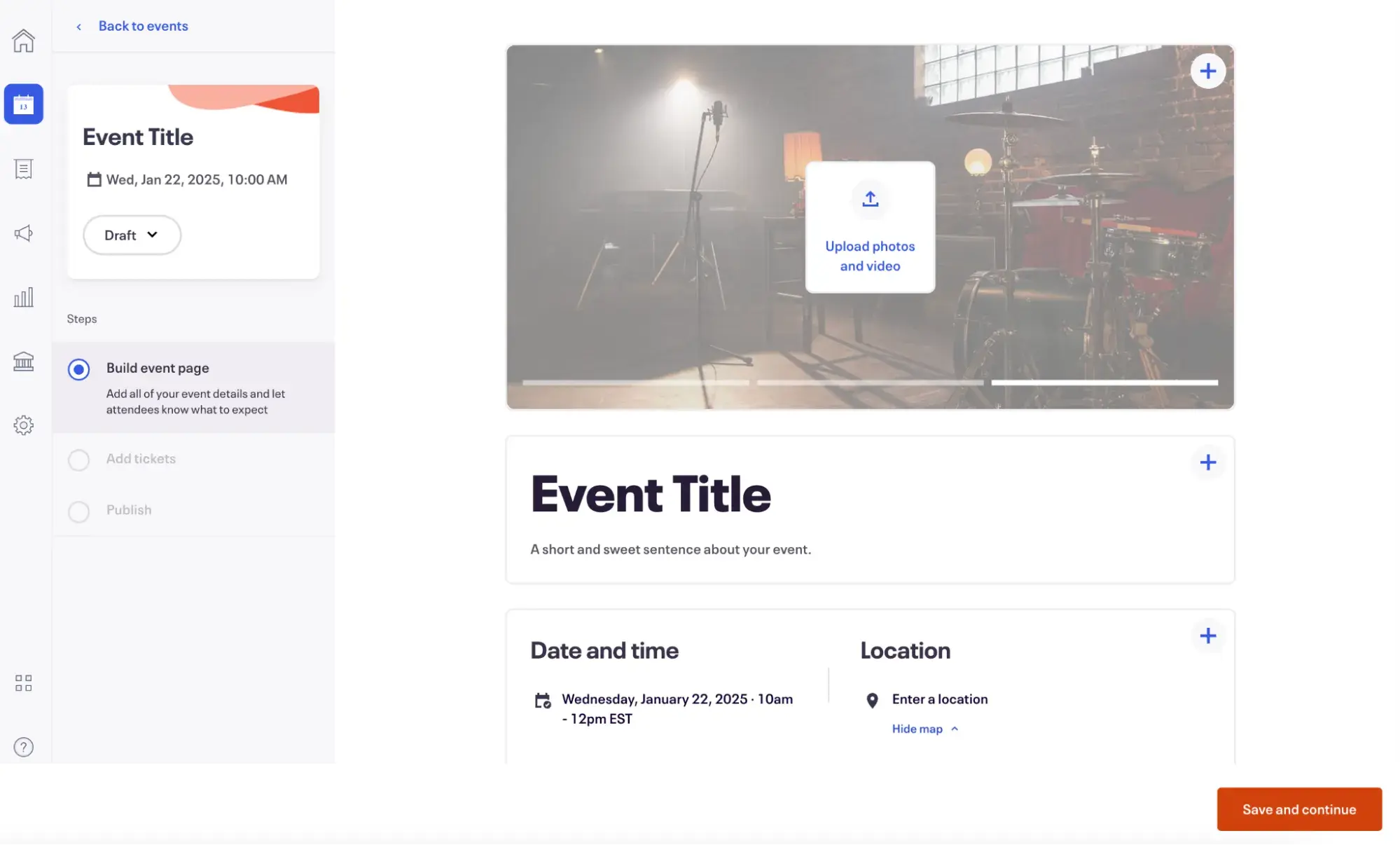 a screenshot of eventbrite’s email marketing for event planning user interface